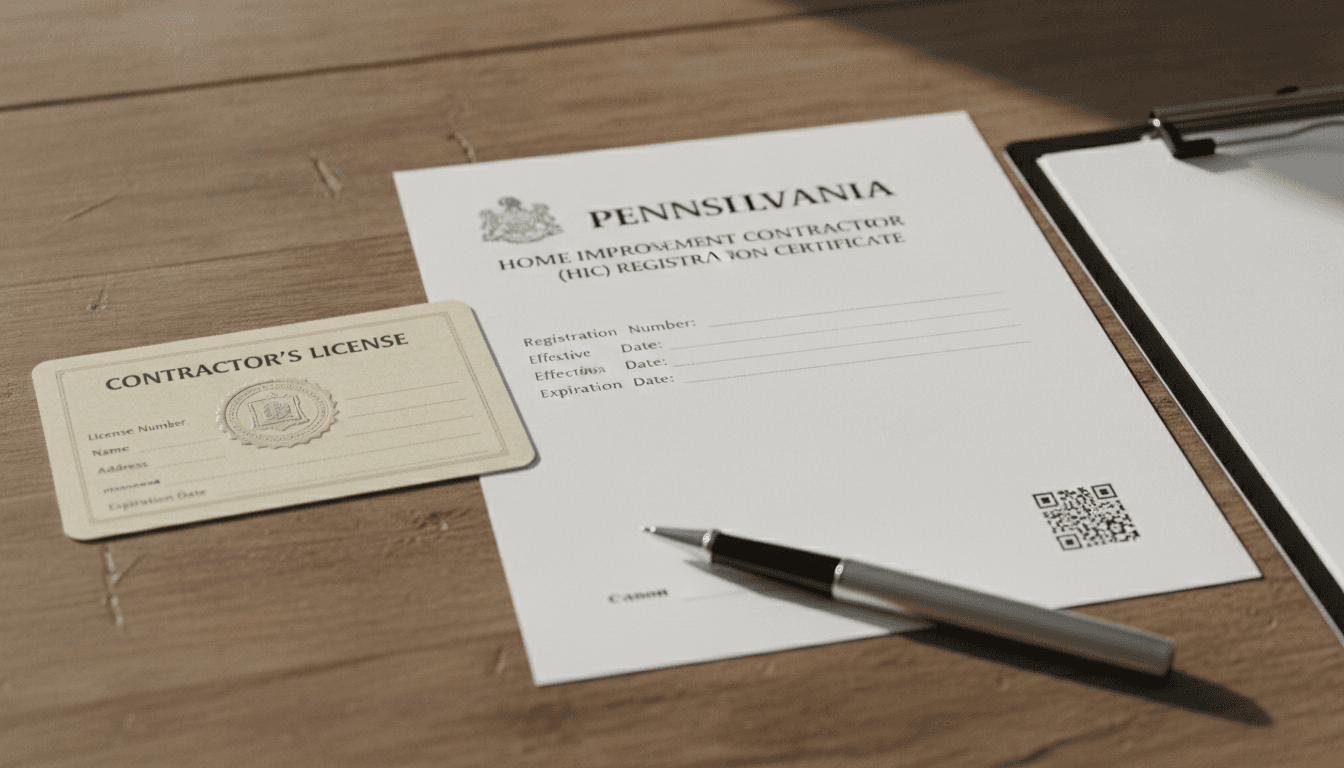 Pennsylvania HIC Registration: How to Verify a Home Improvement Contractor Before You Sign